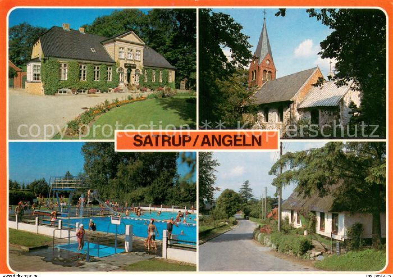 73674008 Satrup Apotheke Kirche Freibad Dorfstrasse Satrup - Andere & Zonder Classificatie