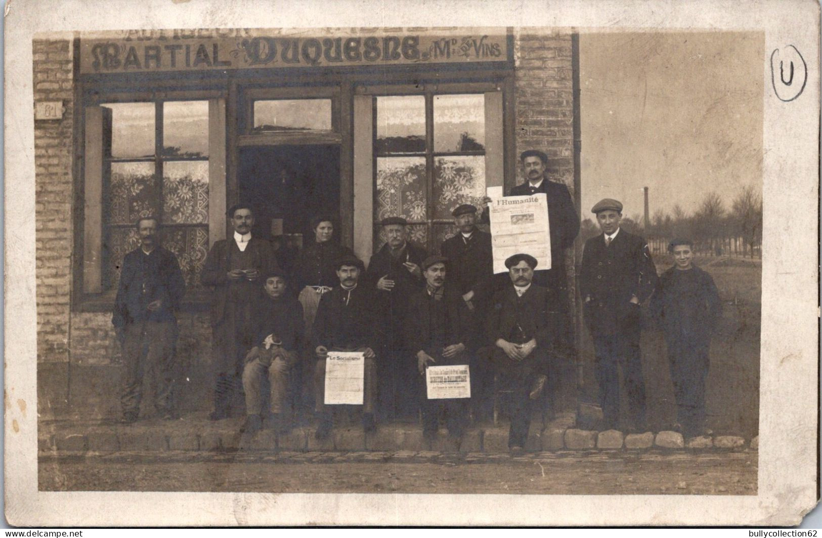 SELECTION - REIMS - CARTE PHOTO - Martial - DUQUESNE, Marchand De Vins 61, Rue Des Gobelins. - Reims