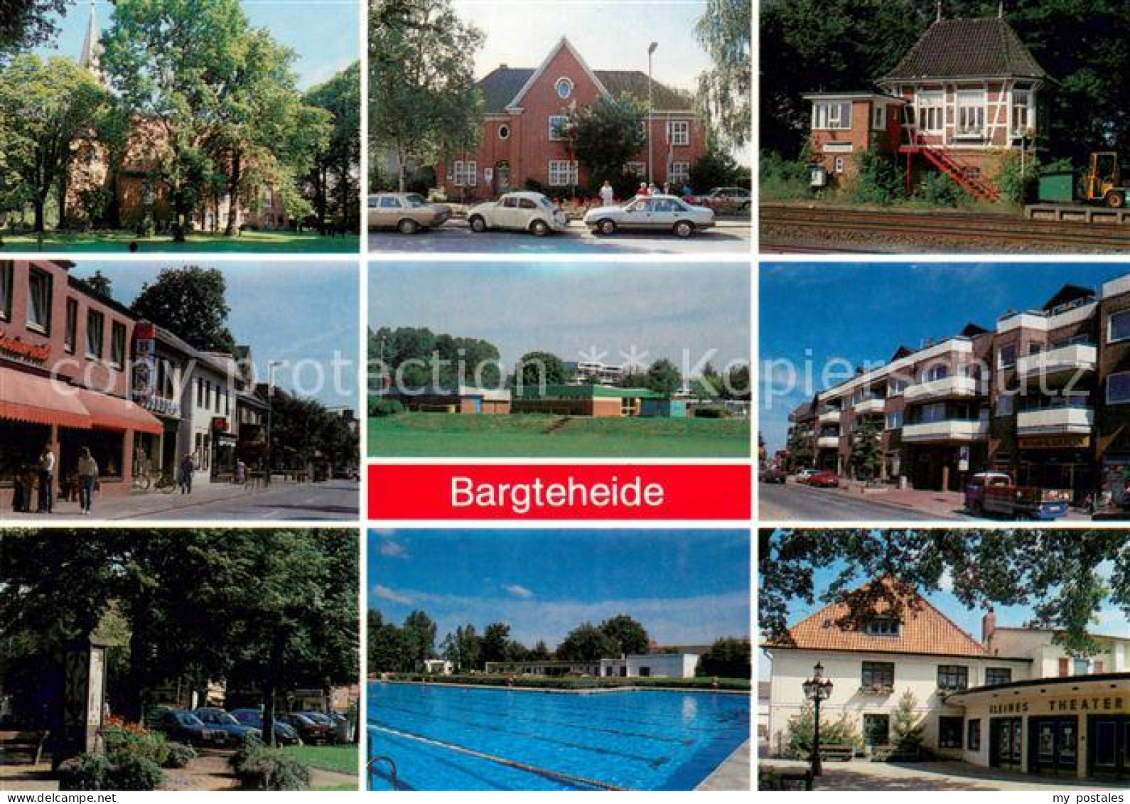 73673991 Bargteheide Rathaus Bahnhof Strassenpartien Park Freibad Kleines Theate - Bargteheide