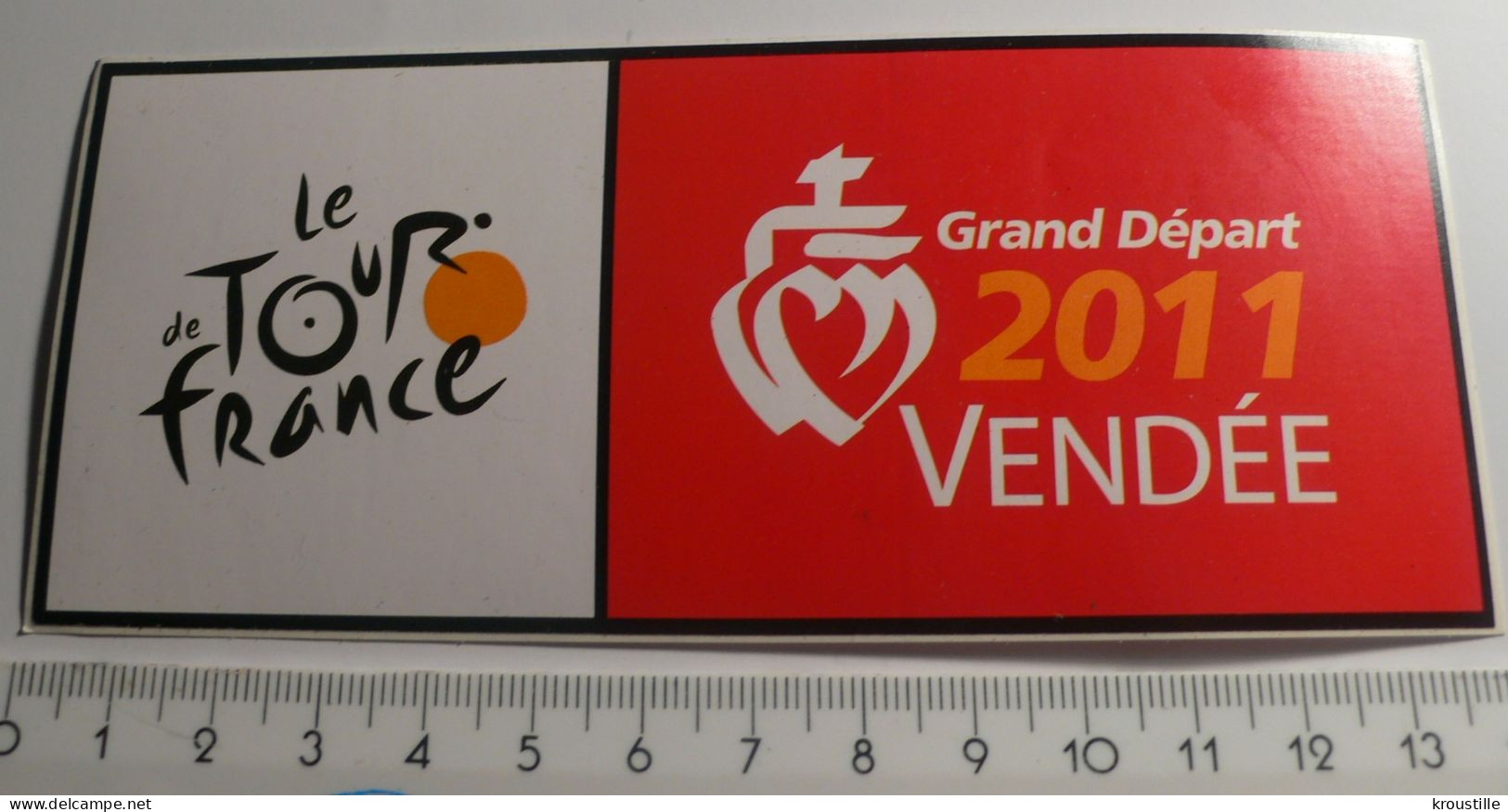 CYCLISME : AUTOOCLLANT LE TOUR DE FRANCE - GRAND DEPART 2011 VENDEE - Stickers