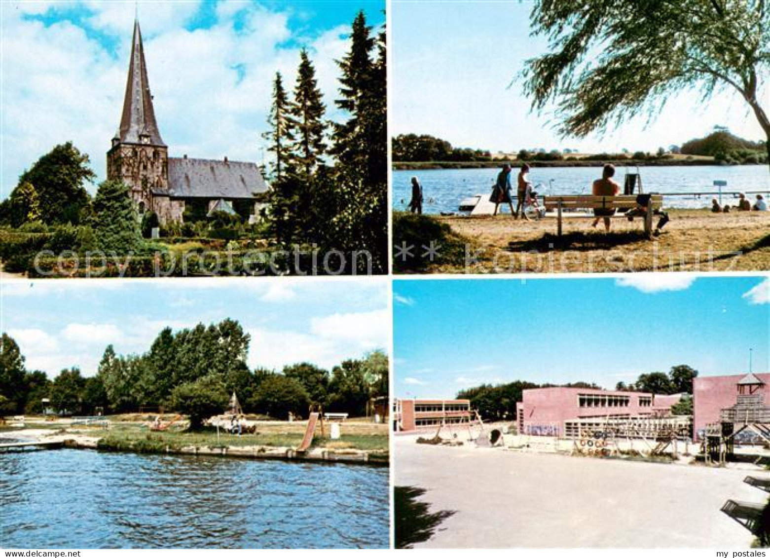 73673972 Soerup Kirche Seepartie Badesee Schule Soerup - Andere & Zonder Classificatie