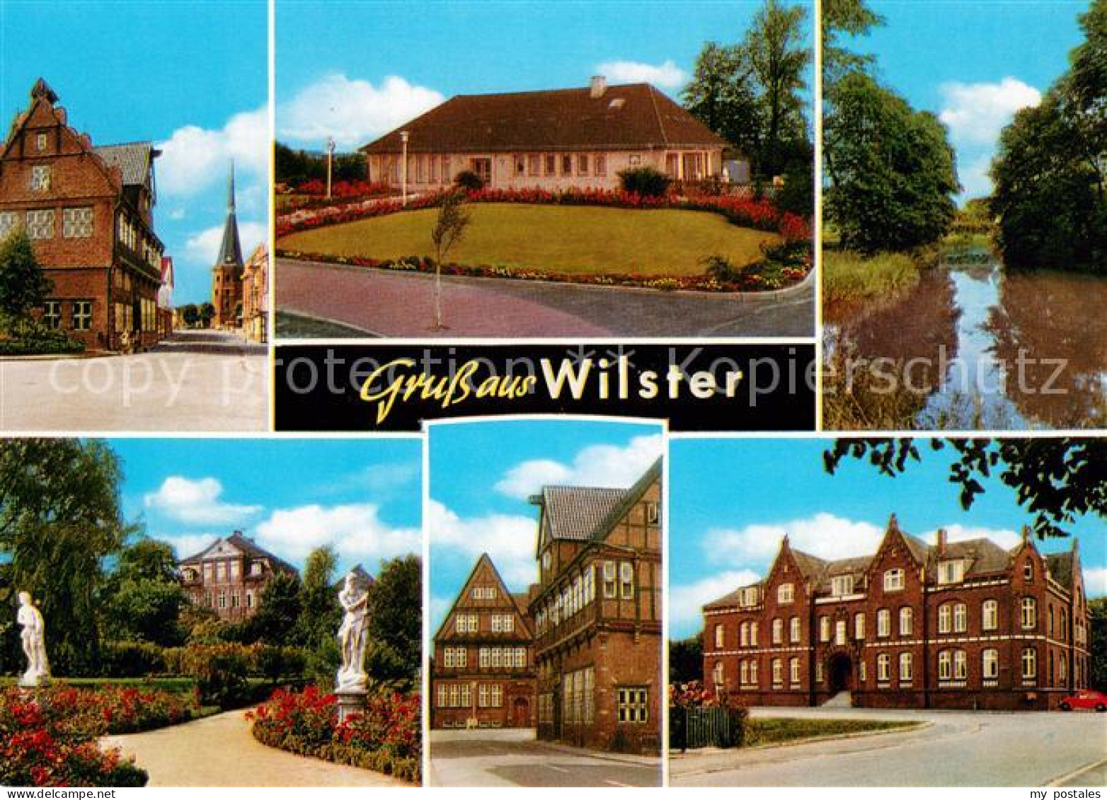 73673961 Wilster Teilansichten Weiher Park Rathaus Wilster - Andere & Zonder Classificatie