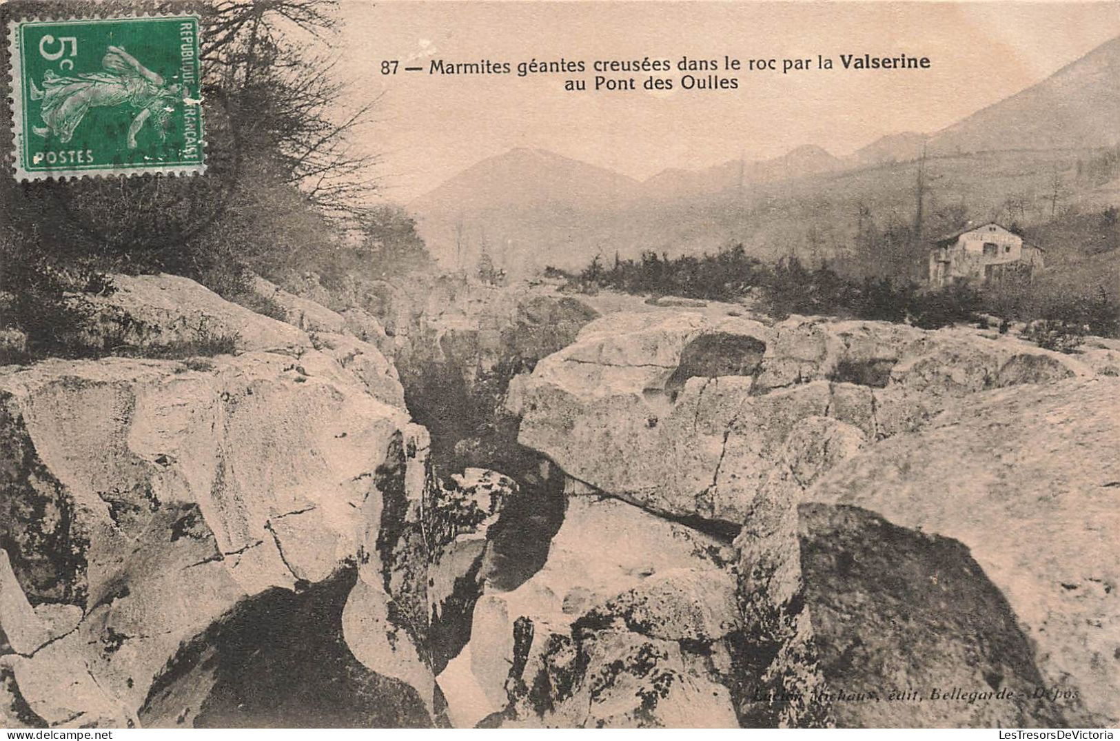 FRANCE - Marmites Géantes Creusées Dans Le Roc Par La Valserine Au Pont Des Oulles - Carte Postale Ancienne - Nantua