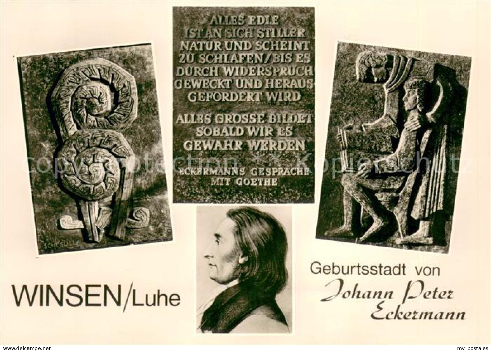 73673870 Winsen Luhe Relieftafeln Am Eckermann Denkmal Winsen Luhe - Winsen