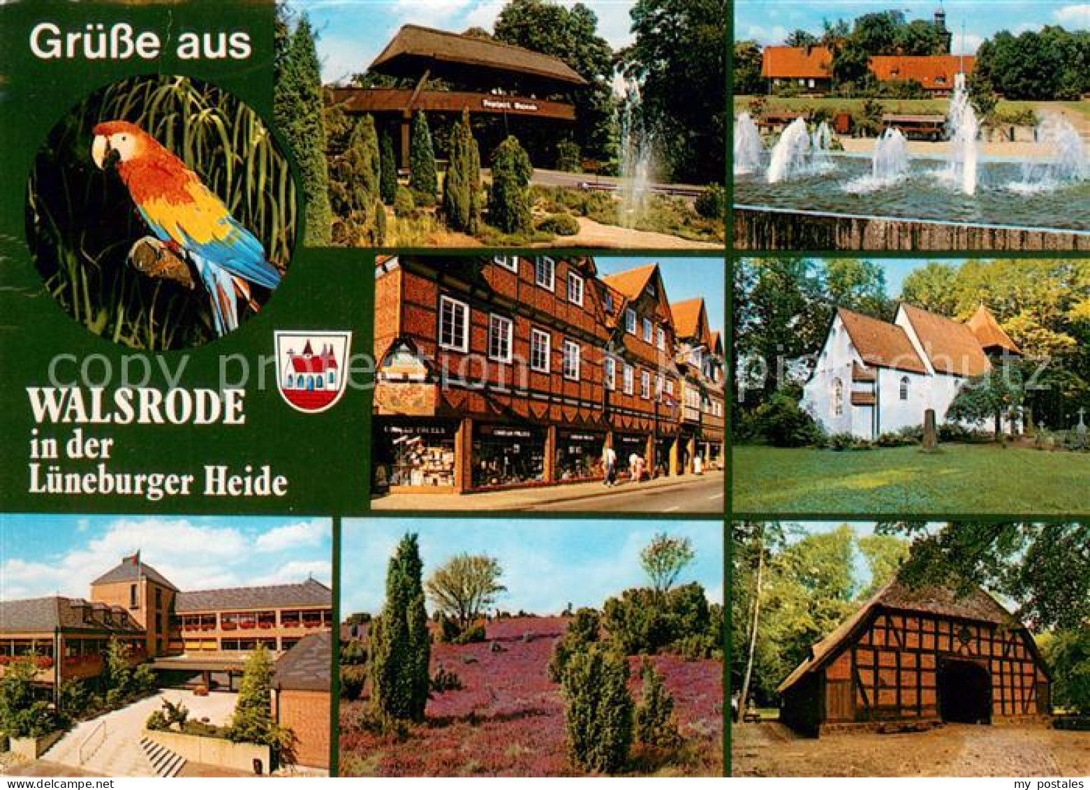 73673868 Walsrode Lueneburger Heide Vogelpark Wasserspiele Ev Kirche Dorfstrasse - Walsrode
