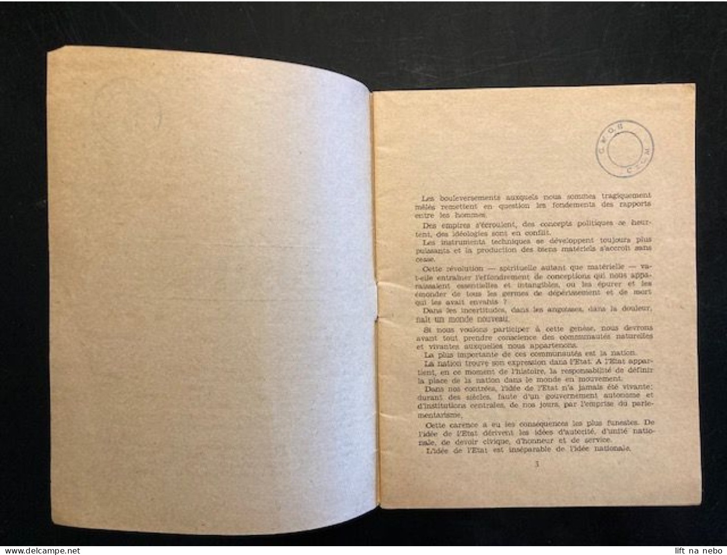 Tract Presse Clandestine Résistance Belge WWII WW2 'POSITION' Les Boulversements Auxquels Nous... Brochure 32 Pages - Documenten