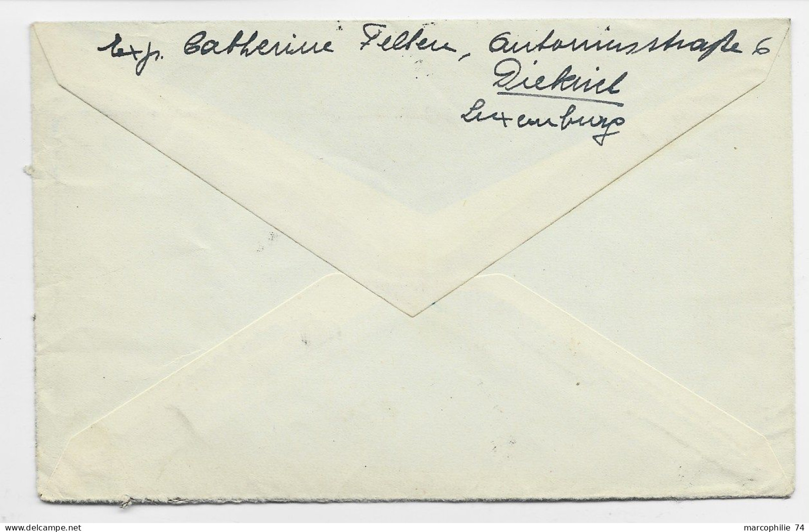 GERMANY HITLER 12CX2+3C  LETTRE BRIEF COVER  DIEKIRCH 26.12.1942  LUXEMBOURG POUR REIMS MARNE + CENSURE AE - 1940-1944 Occupazione Tedesca