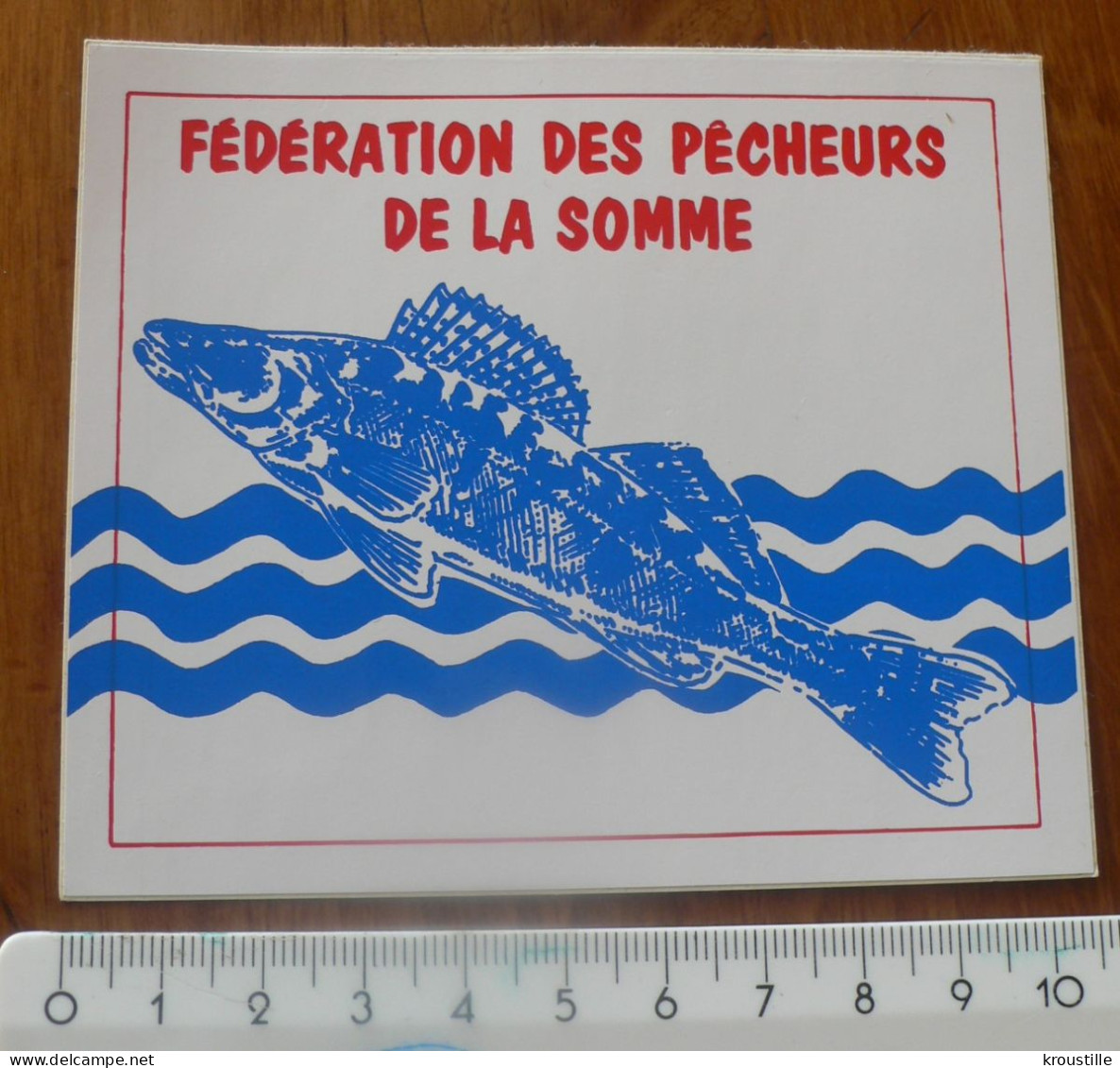 AUTOCOLLANT FEDERATION DES PECHEURS DE LA SOMME - Stickers