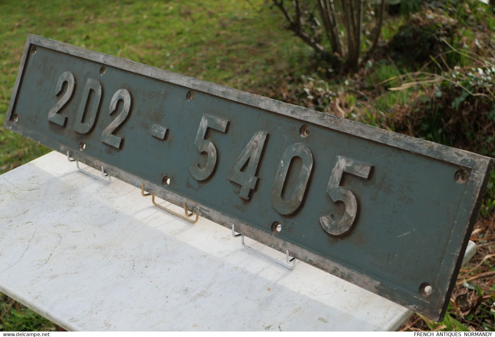 Antiquité ferroviaire - Plaque En Fonte D’aluminium 2D2-5405 Motrice SNCF - Vers 1940/50  Très rare plaque de motrice