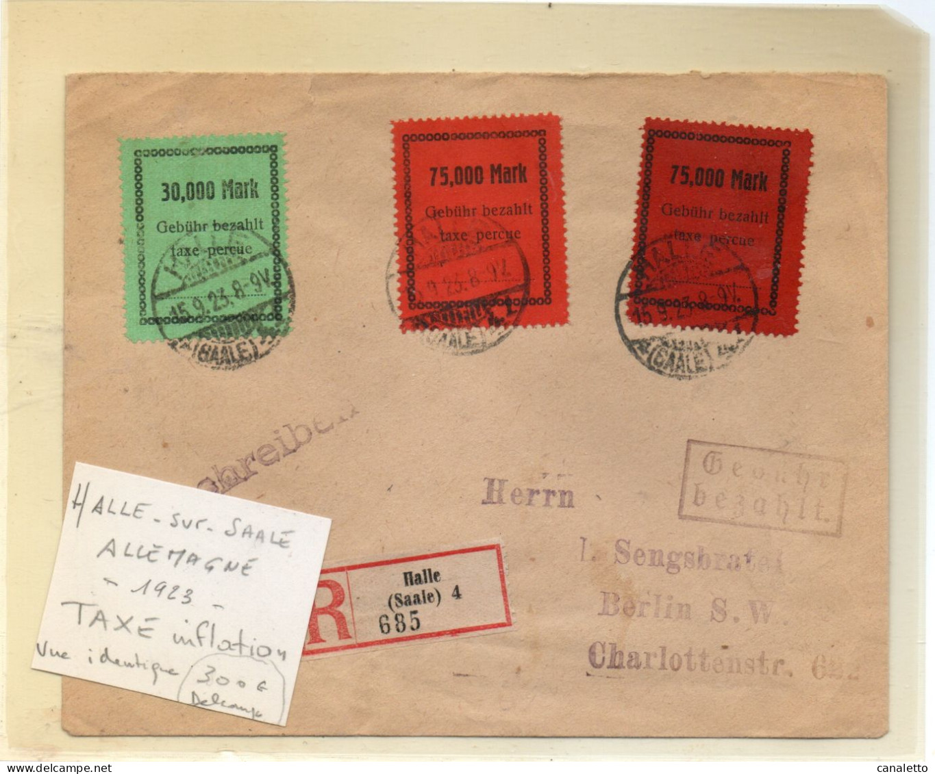 LETTRE D ALLEMAGNE - Lettres & Documents