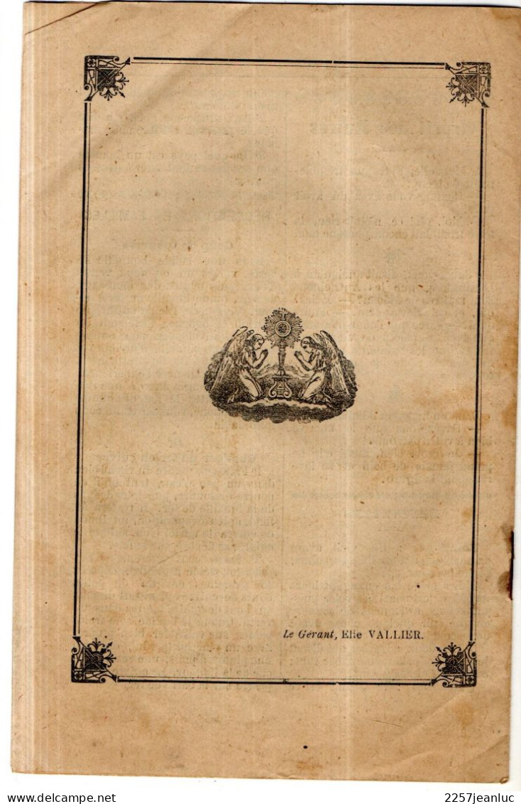 Bulletin Paroissial De Boujan Sur Libron De Décembre    1901.n : 19 De 12 Pages - Documents Historiques