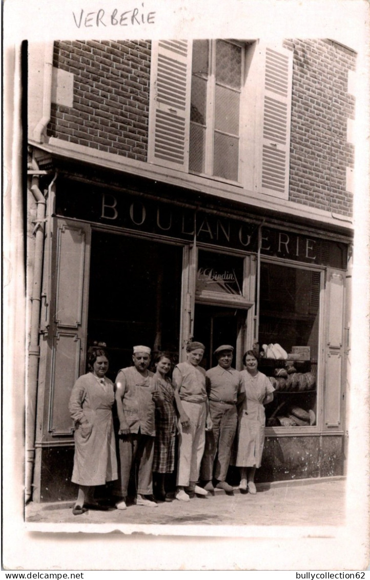 SELECTION - VERBERIE - CARTE PHOTO - DINDIN Boulangerie -  28, Rue De La République . - Verberie