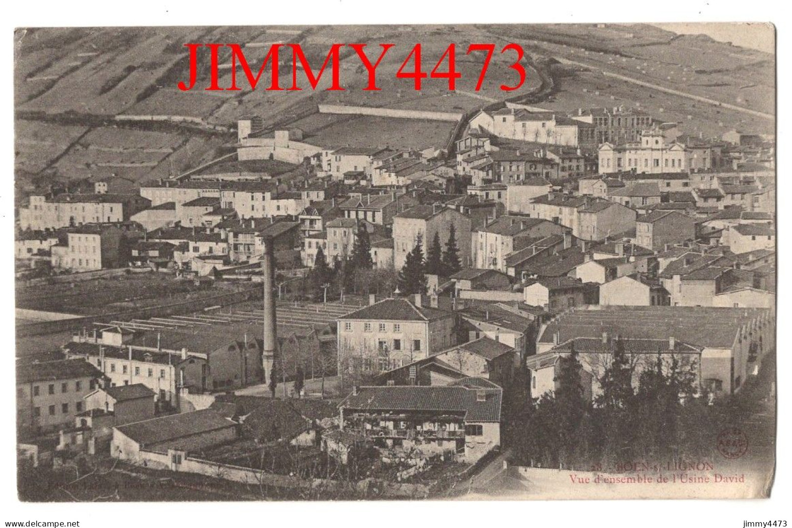 CPA - BOËN-sur-LIGNON - Vue D'ensemble De L'Usine David ( Arr. De Montbrison Loire ) N° 28 - - Montbrison