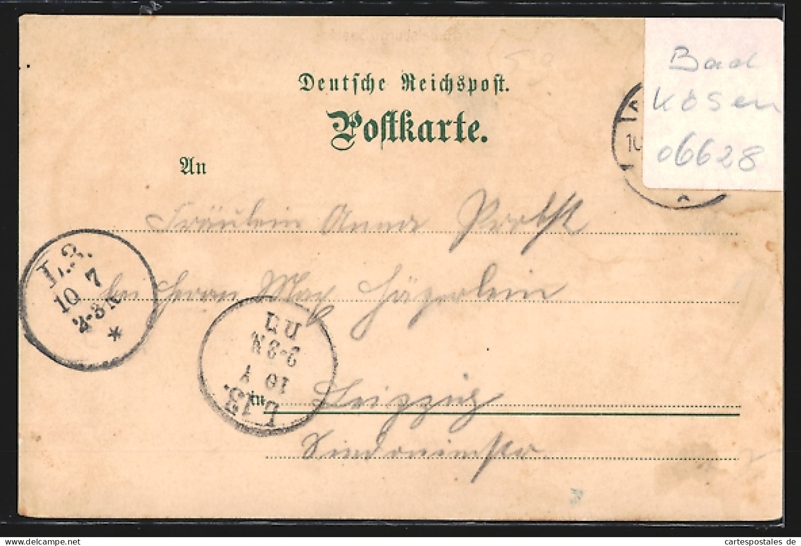 Lithographie Rudelsburg, Rudelsburg U. Saaleck, Bismarck-Denkmal D. Deutsch-Coprs-Stud.  - Sonstige & Ohne Zuordnung