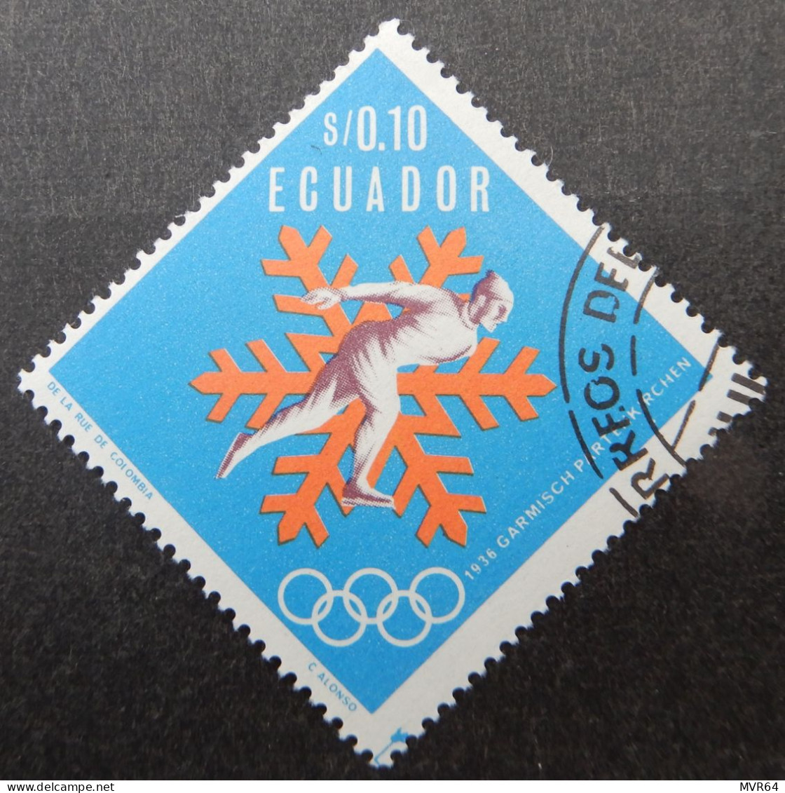 Ecuador 1966 (7) Winter Olympic Games Grenoble France - Ecuador