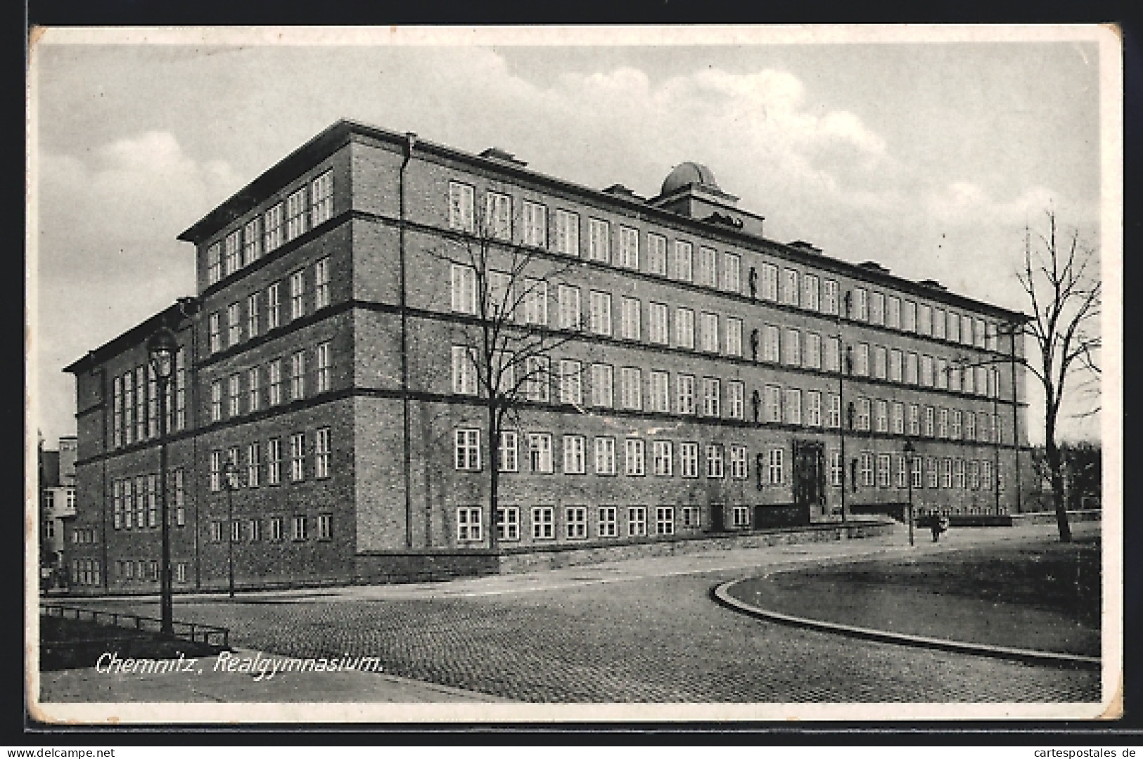 AK Chemnitz, Realgymnasium Mit Strasse  - Chemnitz