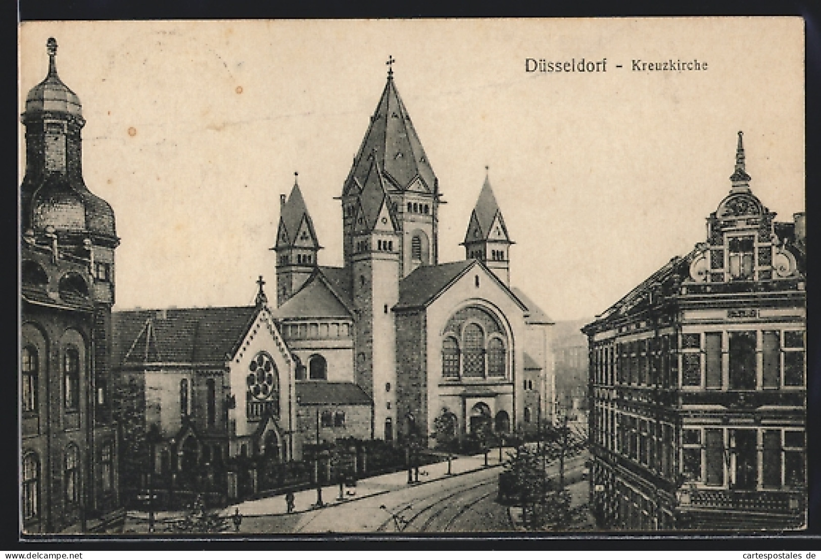 AK Düsseldorf, Kreuzkirche  - Düsseldorf