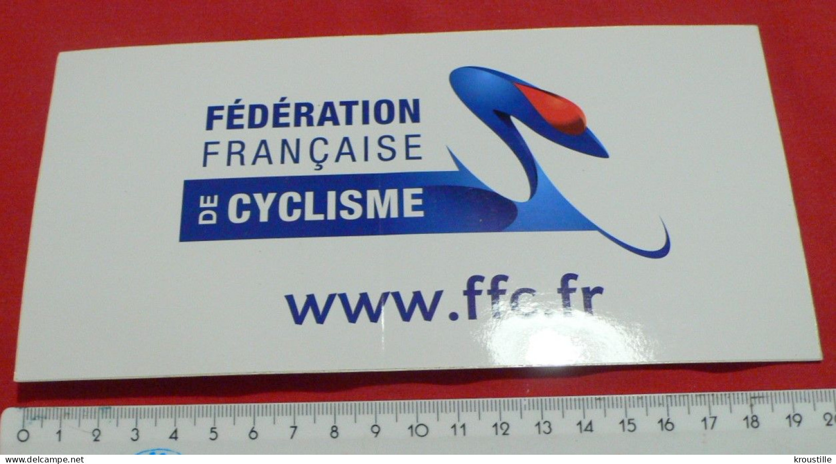 AUTOCOLLANT FEDERATION FRANCAISE DE CYCLISME - Adesivi