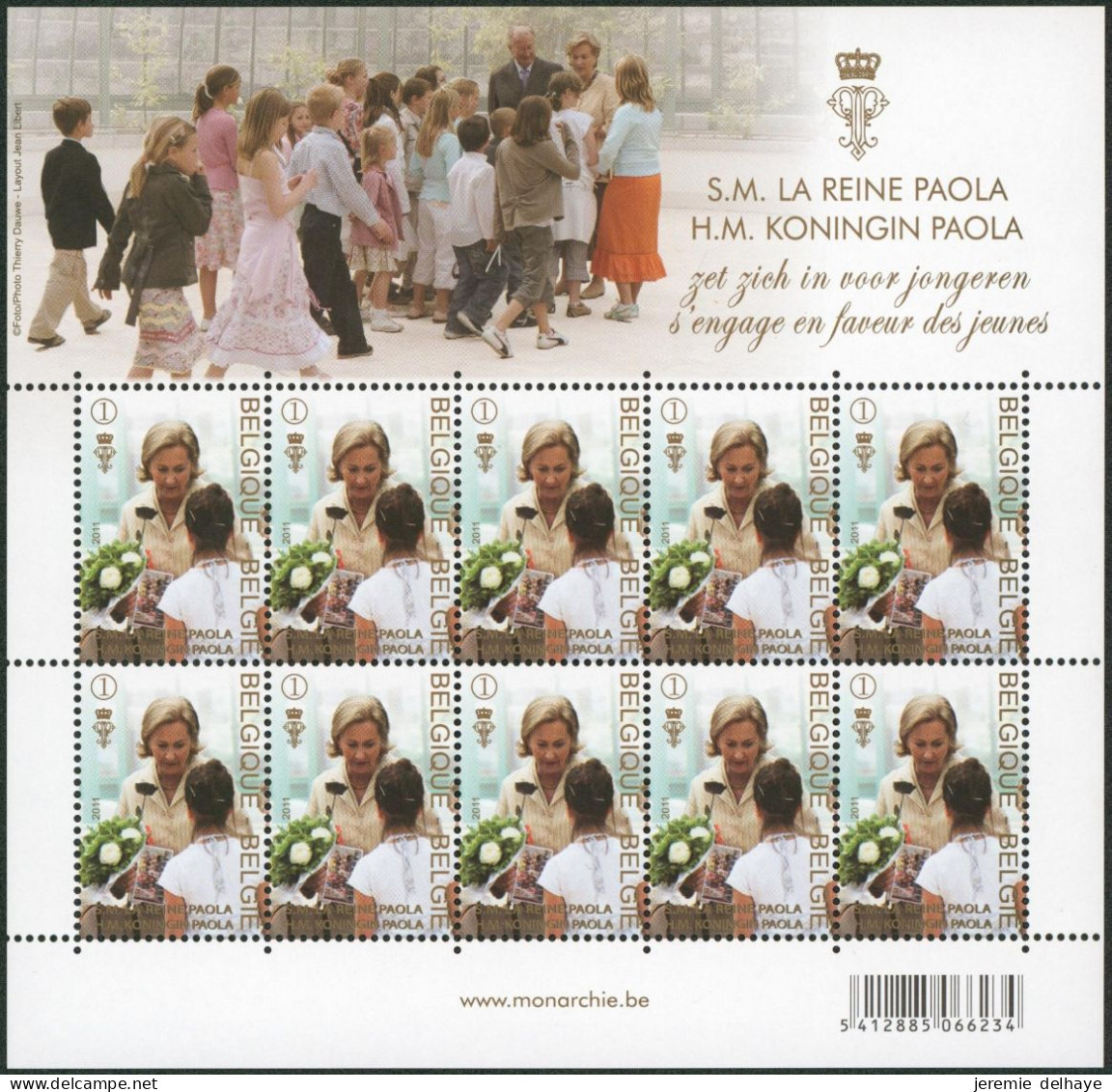 Feuillet (2011) - N°4184** En Feuillet De 10 (MNH) S.M. La Reine Paola, H.M. Koningin Paola / Royauté - 2011-2020