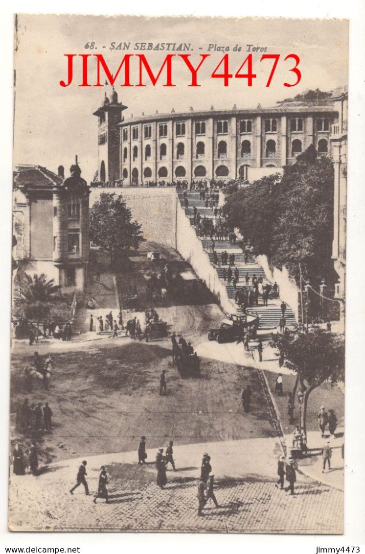 CPA - SAN SEBASTIAN - Plaza De Toros ( Bien Animée ) ( Guipuzcoa Pais Vasco ) - N° 68 - Foto Galarza San Sébastian - Guipúzcoa (San Sebastián)