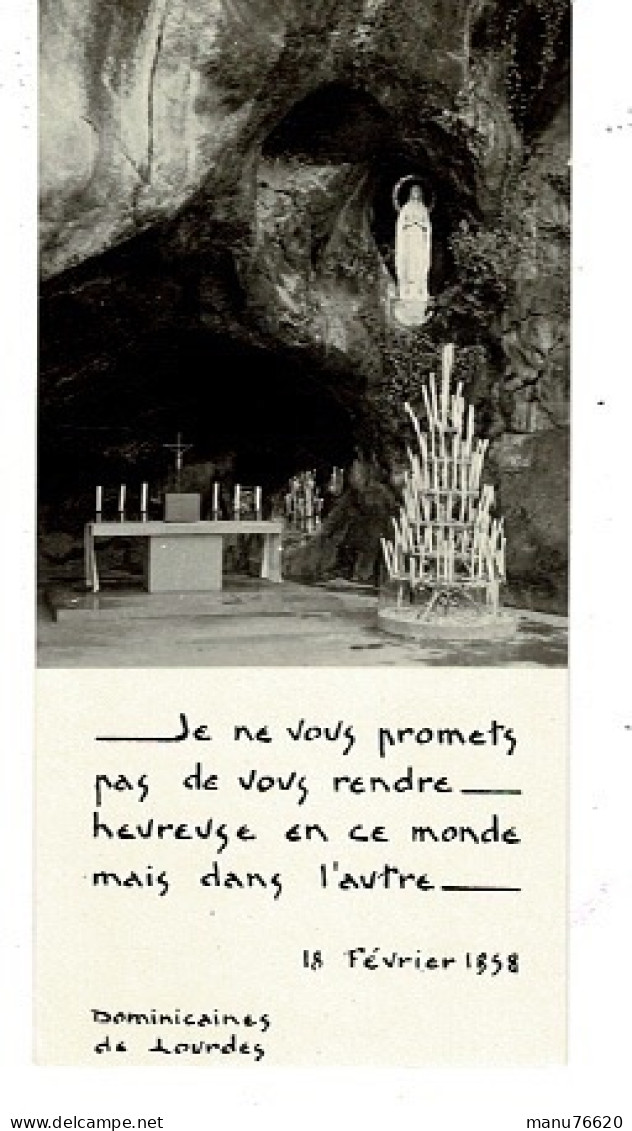 IMAGE RELIGIEUSE - CANIVET : Lourdes Le 18 Février 1958 - France . - Religion & Esotérisme