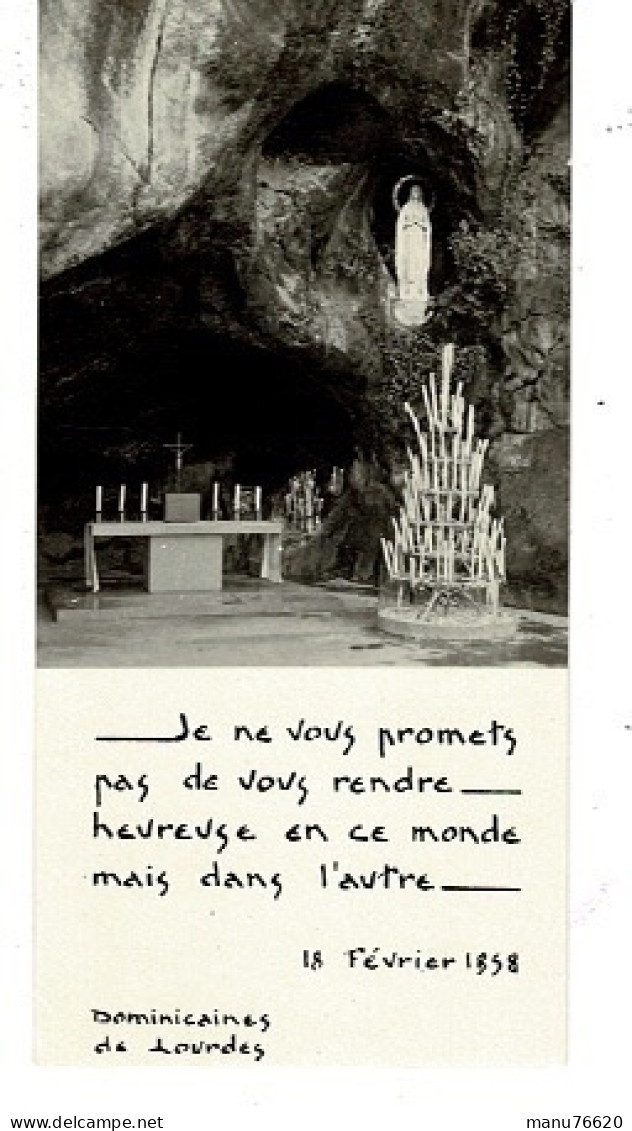 IMAGE RELIGIEUSE - CANIVET : Lourdes Le 18 Février 1958 - France . - Godsdienst & Esoterisme