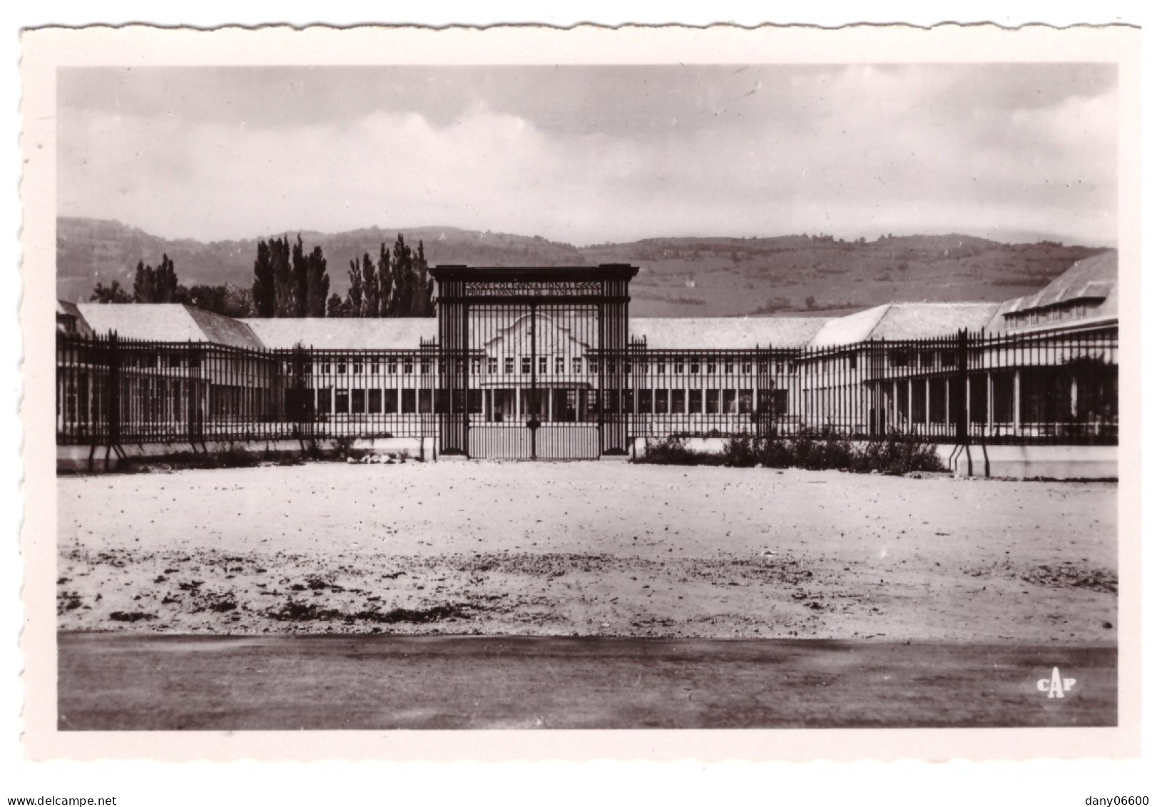 VIZILLE - Ecole Professionnelle De Jeune Filles - L'Entrée Principale Des Ecoles  (carte Photo) - Vizille