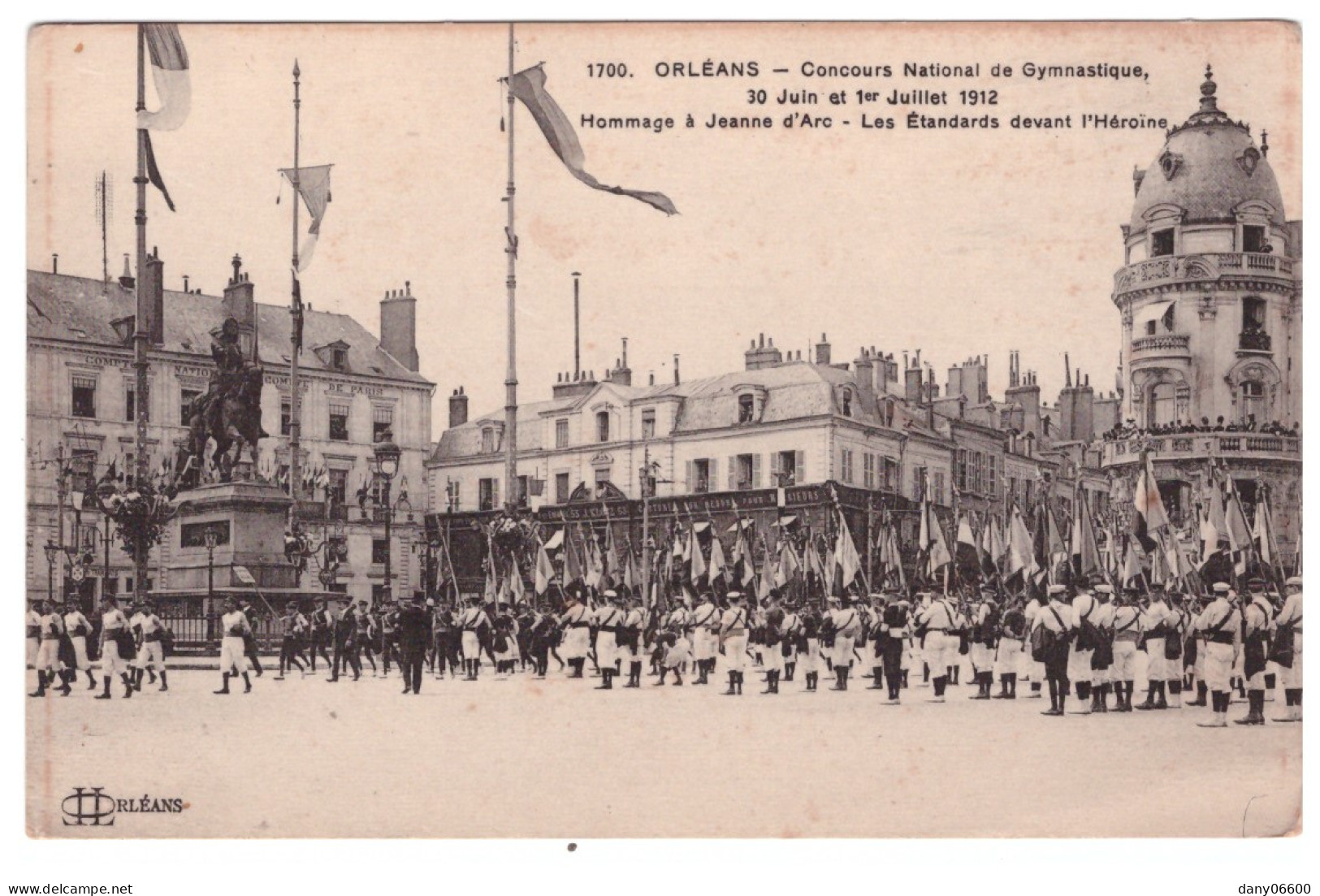 ORLEANS - Concours National De Gymnastique 30 Juin Et 1er Juillet 1912 (carte Animée) - Ginnastica