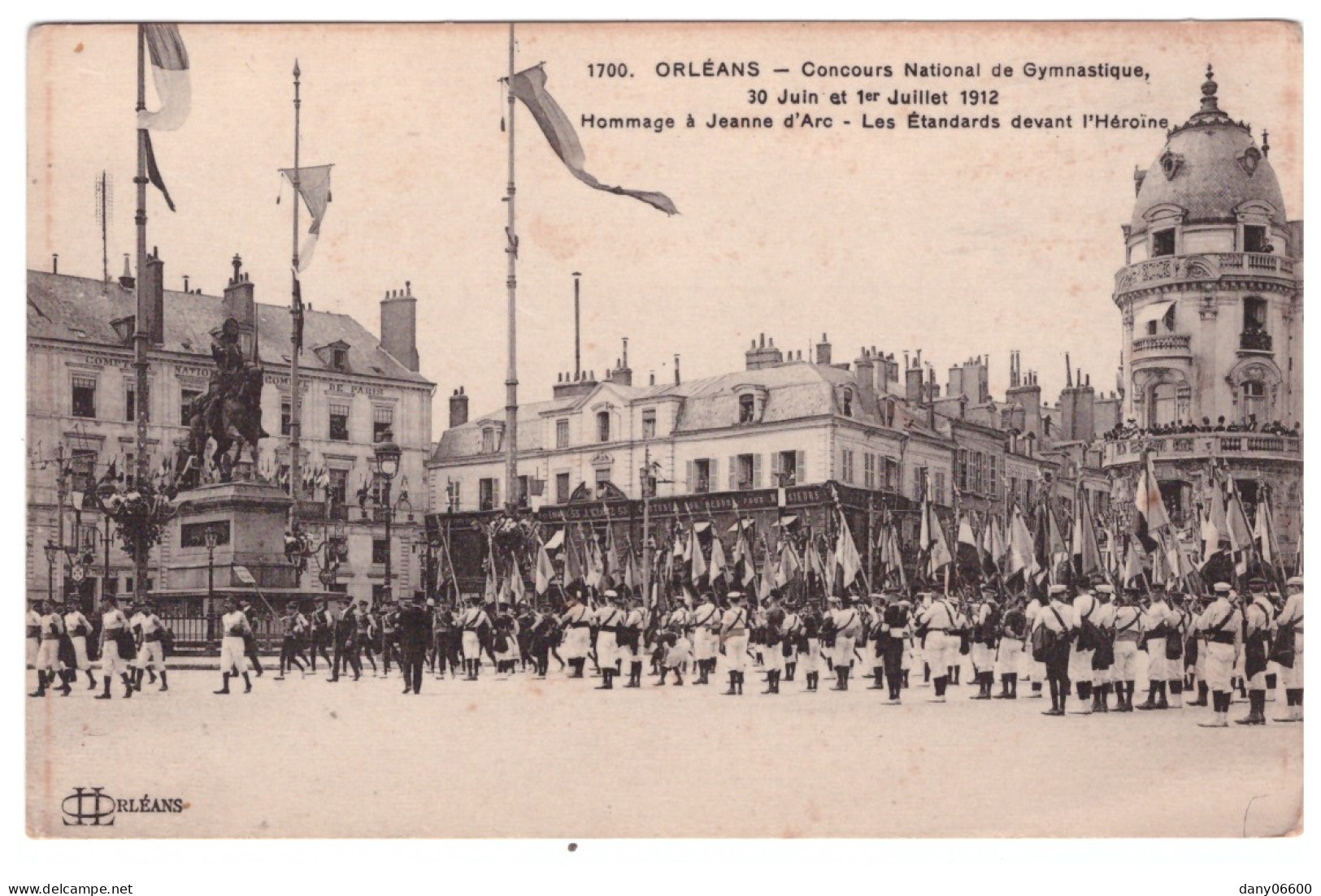 ORLEANS - Concours National De Gymnastique 30 Juin Et 1er Juillet 1912 (carte Animée) - Gymnastique