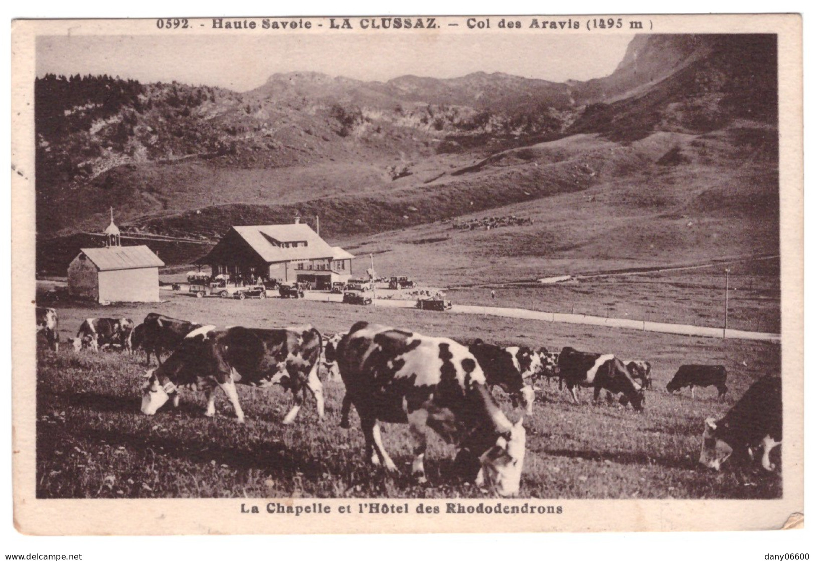 LA CLUSSAZ - Col Des Aravis - La Chapelle Et L'Hotel Des Rhododendrons (carte Animée) - La Clusaz