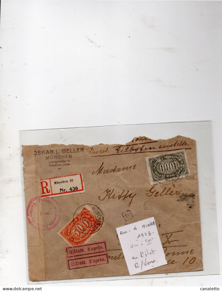 LETTRE D ALLEMAGNE - Covers & Documents
