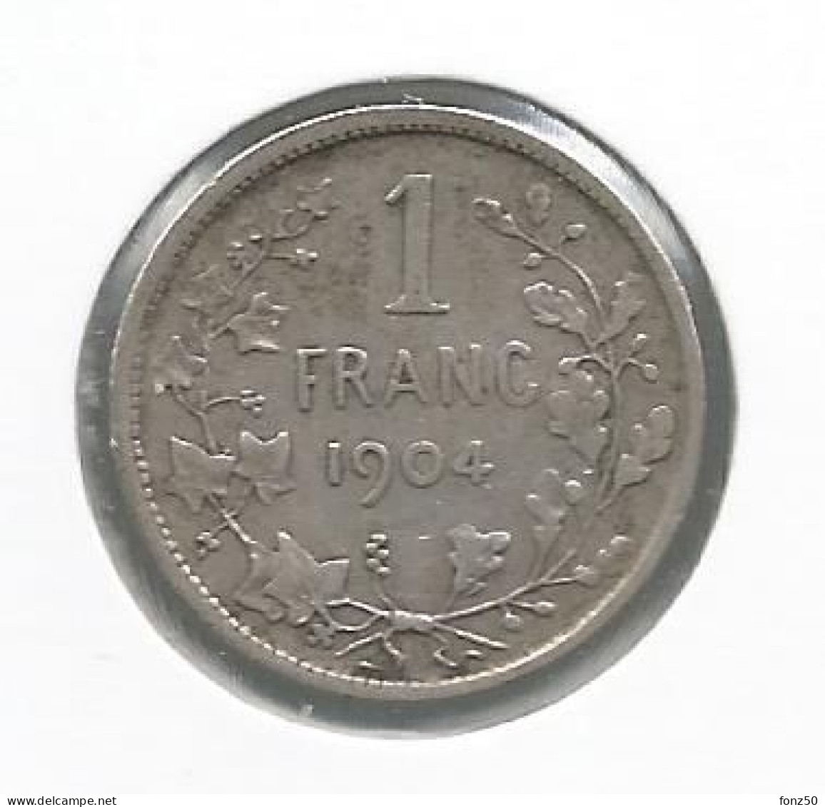 LEOPOLD II * 1 Frank 1904 Frans  Met Punt * Prachtig / FDC * Nr 12866 - 1 Franc