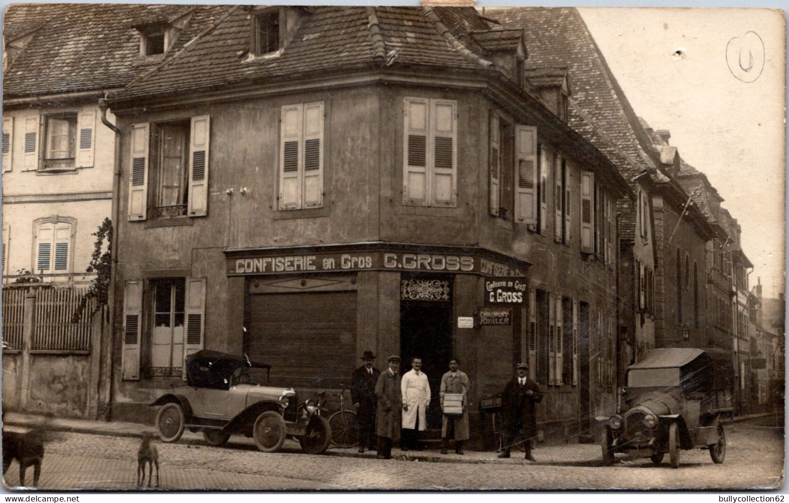 SELECTION - HAGUENAU - CARTE PHOTO - Confiserie G-GROSS -  Angle Des Rues SERET Et Des Soeurs. - Haguenau