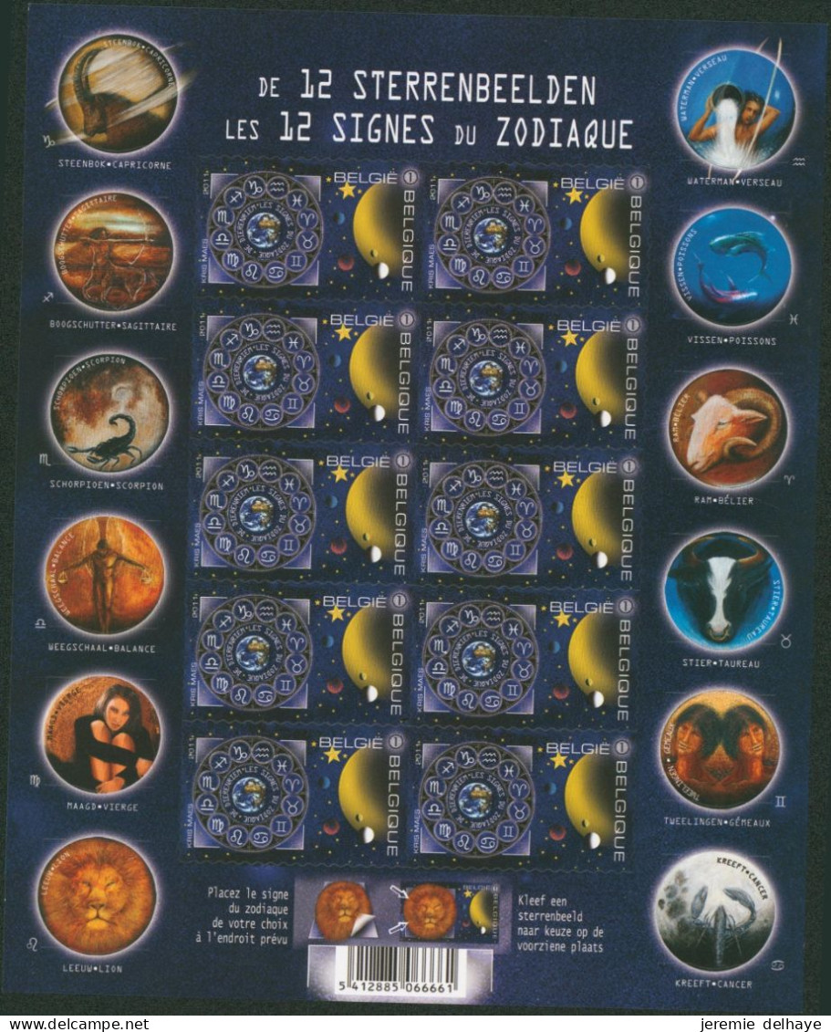 Carnet (2011) - B118** (MNH) Les 12 Signes Du Zodiaques. - 2011-2020