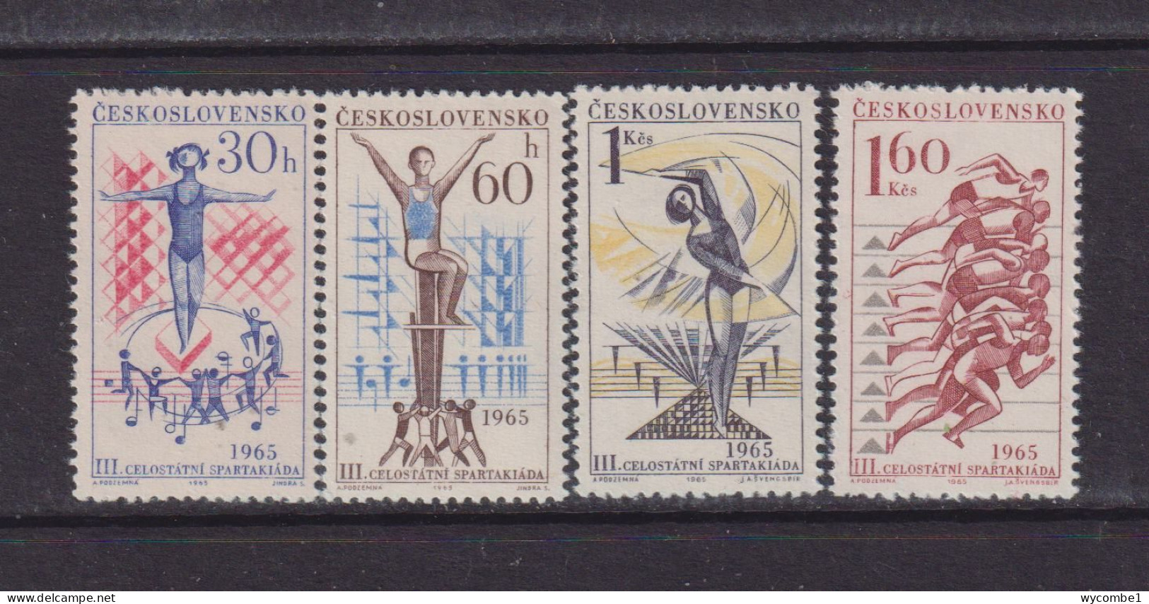 CZECHOSLOVAKIA  - 1965 Spartacist Games Set Never Hinged Mint - Unused Stamps