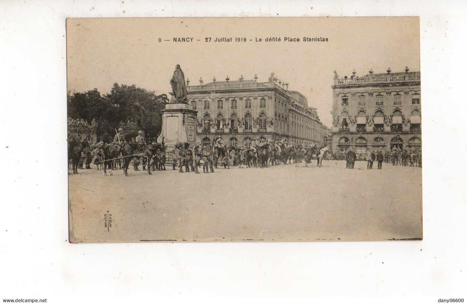 NANCY - 27 Juillet 1919 - Le Défilé Place Stanislas (carte Animée) - Nancy
