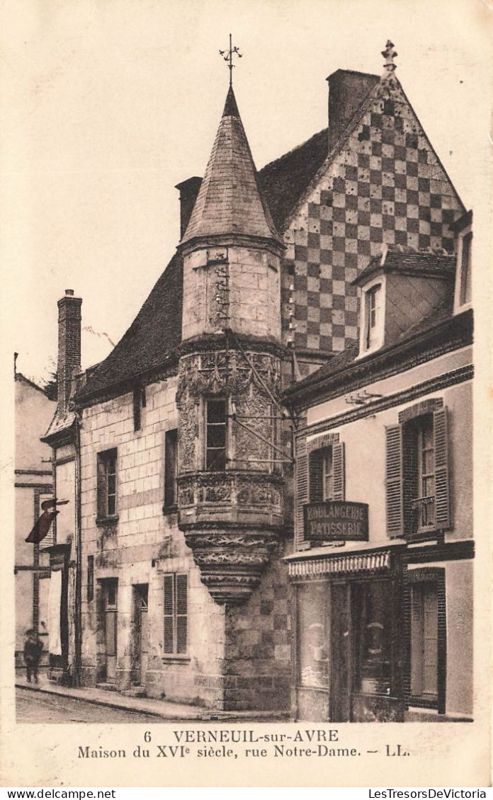 FRANCE - Verneuil Sur Avre - Vue Sur La Maison Du XVI E Siècle - Rue Notre Dame - L L - Carte Postale Ancienne - Verneuil-sur-Avre