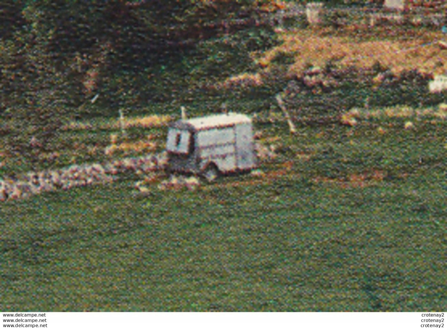 12 LAGUIOLE N°27 Vue Générale En 1975 VOIR ZOOM Carcasse D'un Tube Citroën Et Troupeau De Vaches - Laguiole