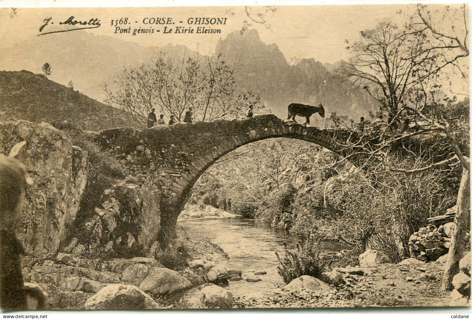 -2B - CORSE-  GHISONI. -Pont Genois - Corte