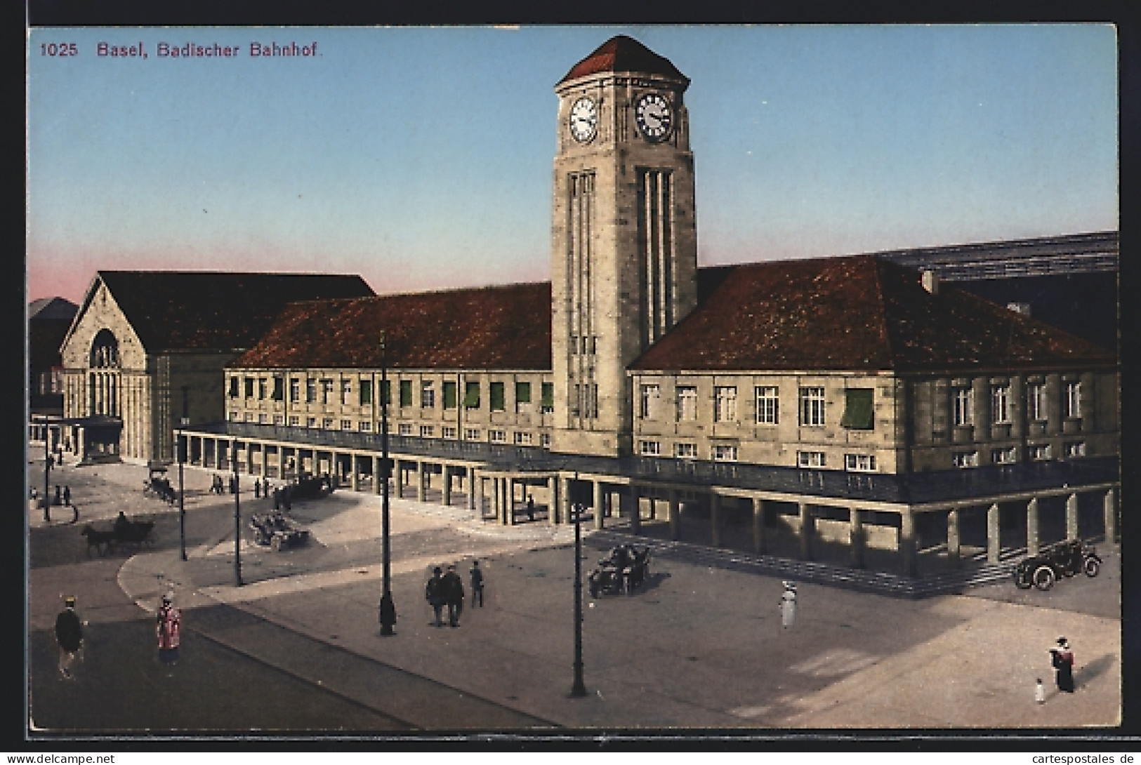 AK Basel, Badischer Bahnhof Aus Der Vogelschau  - Bâle