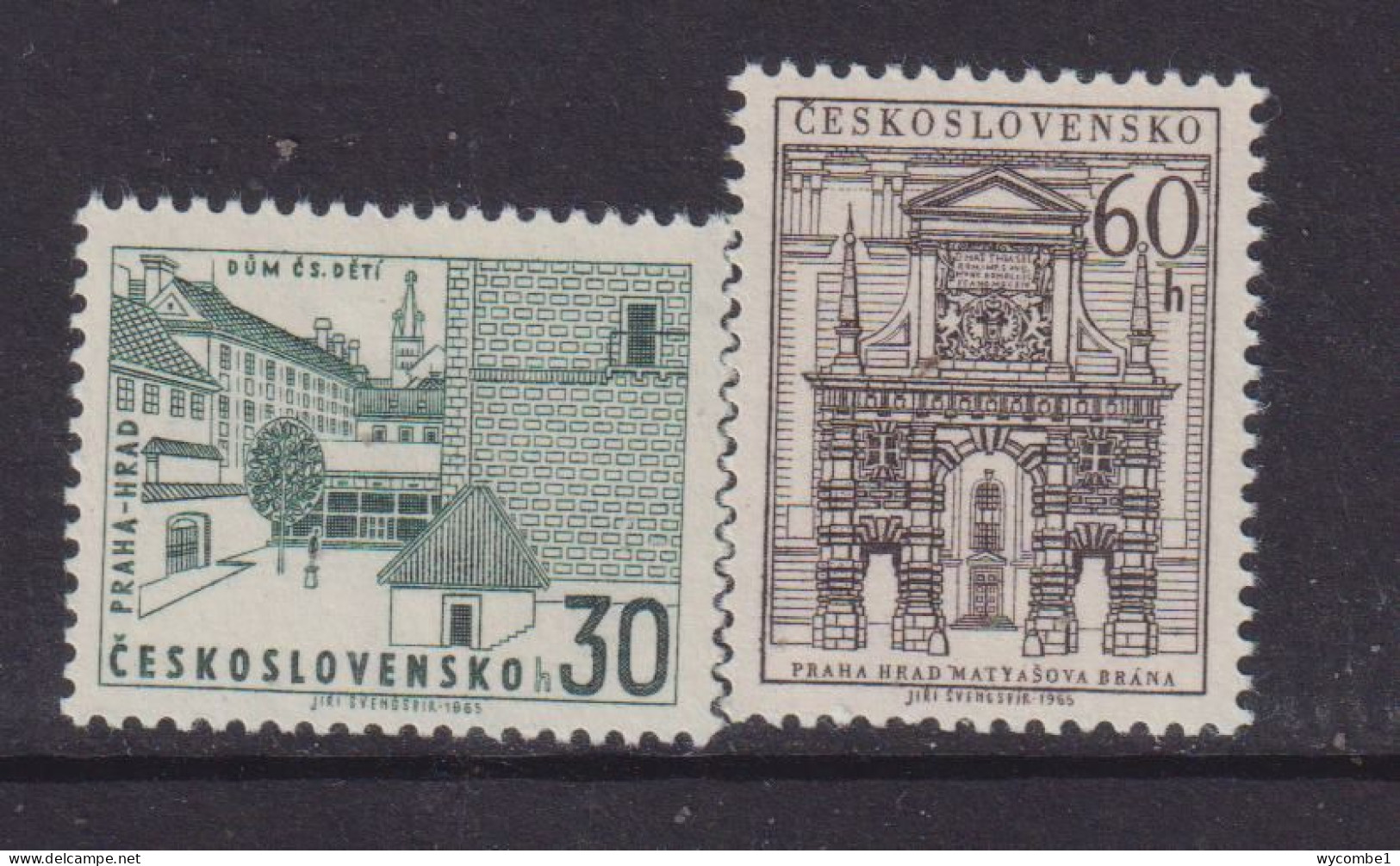 CZECHOSLOVAKIA  - 1965 Prague Castle Set Never Hinged Mint - Nuovi