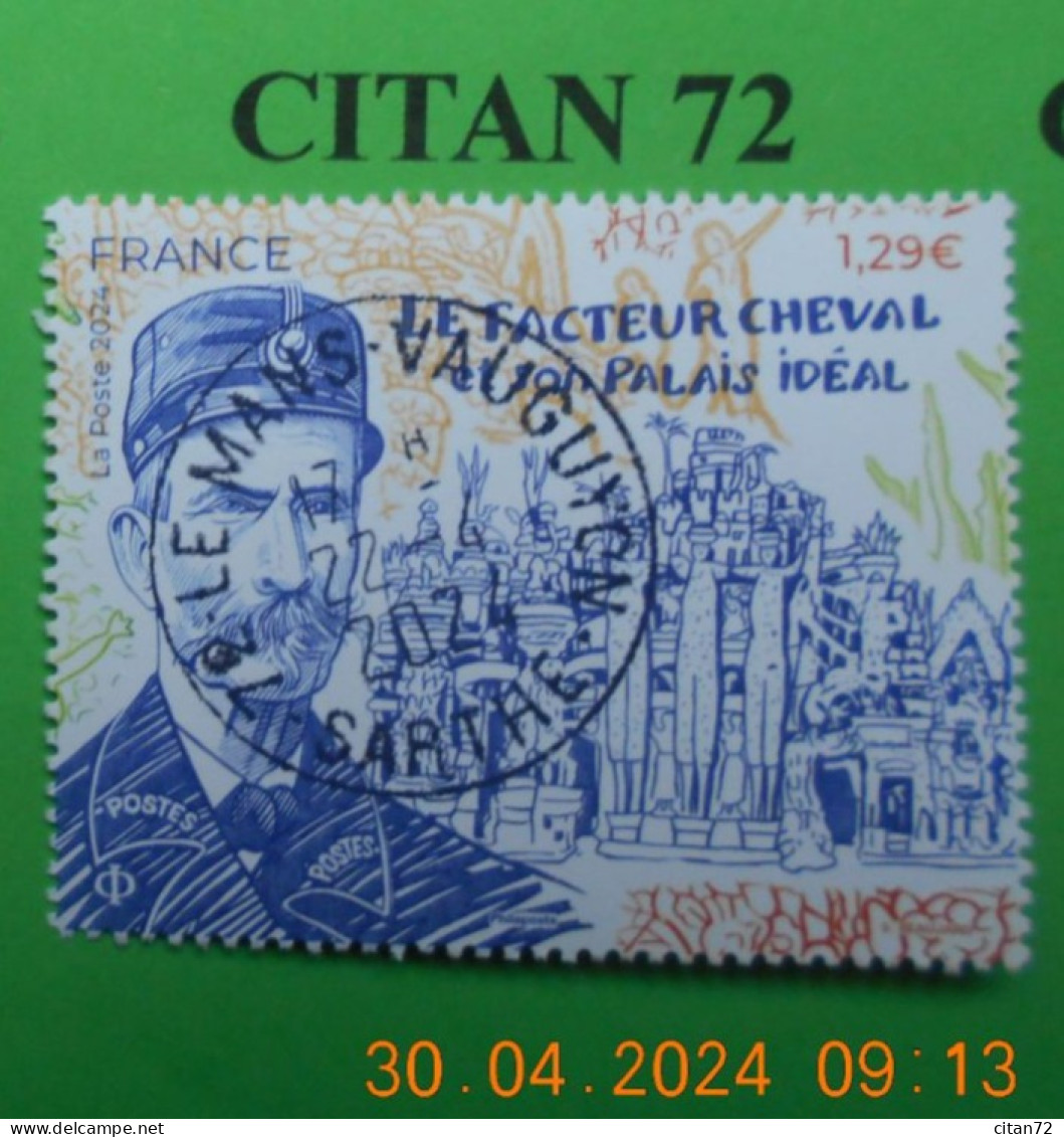 FRANCE 2024  DU   BLOC   LE  FACTEUR  CHEVAL  ( 1836 - 1924 )    NEUF  OBLITERE - Used Stamps