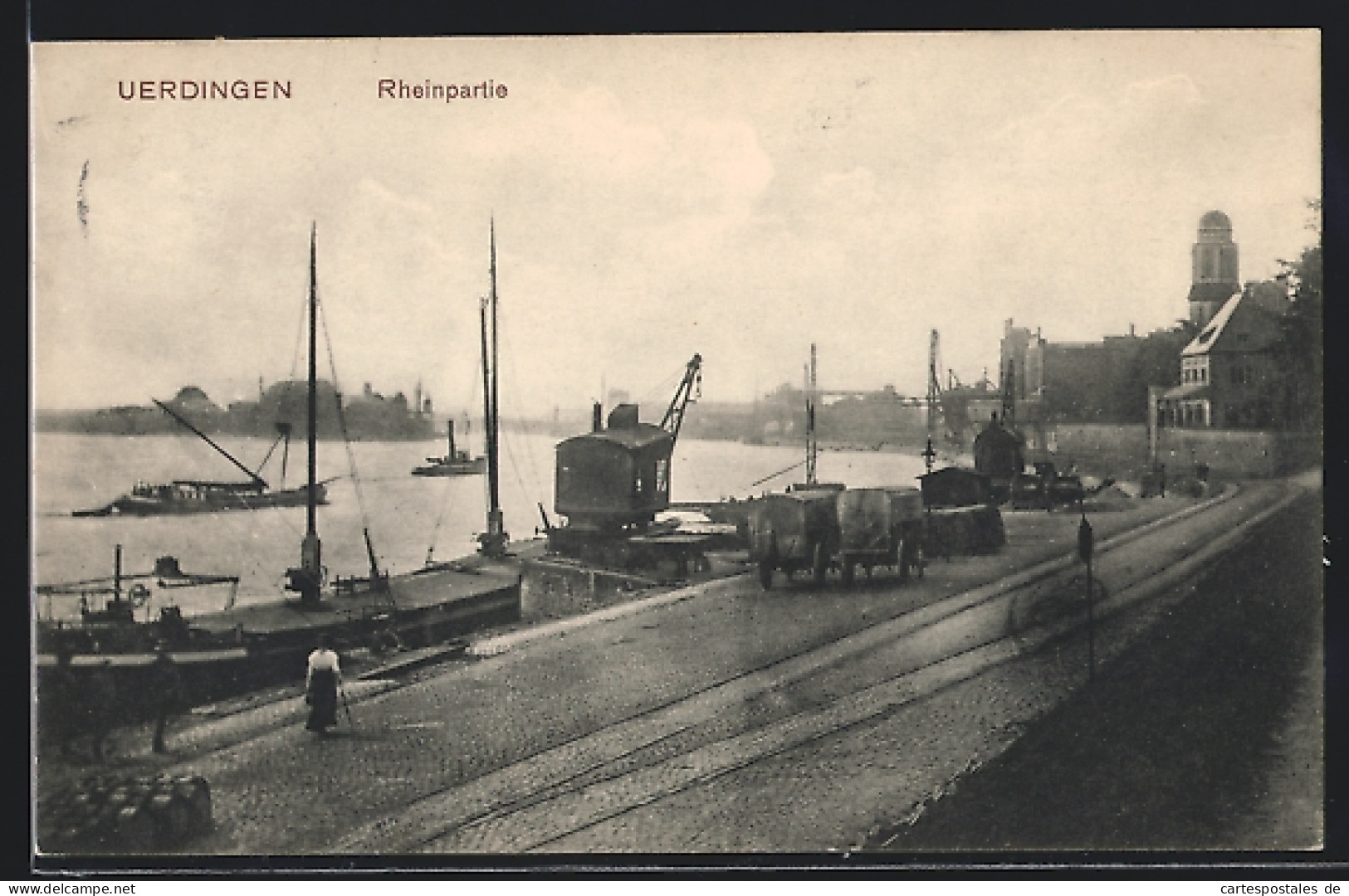 AK Uerdingen, Hafenpartie Am Rhein  - Otros & Sin Clasificación