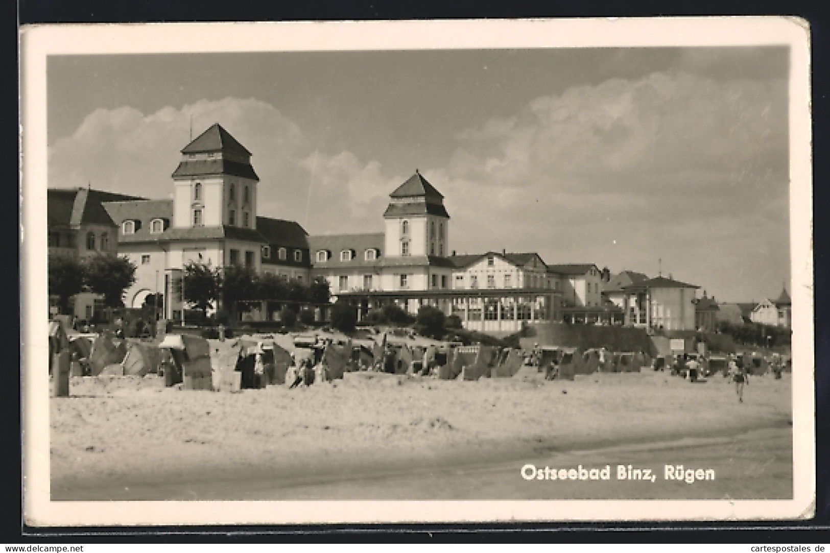 AK Binz, Strandpartie Mit Badegästen  - Other & Unclassified