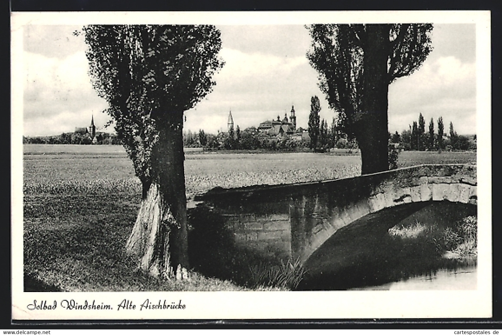 AK Windsheim, Partie An Der Alten Aischbrücke  - Bad Windsheim