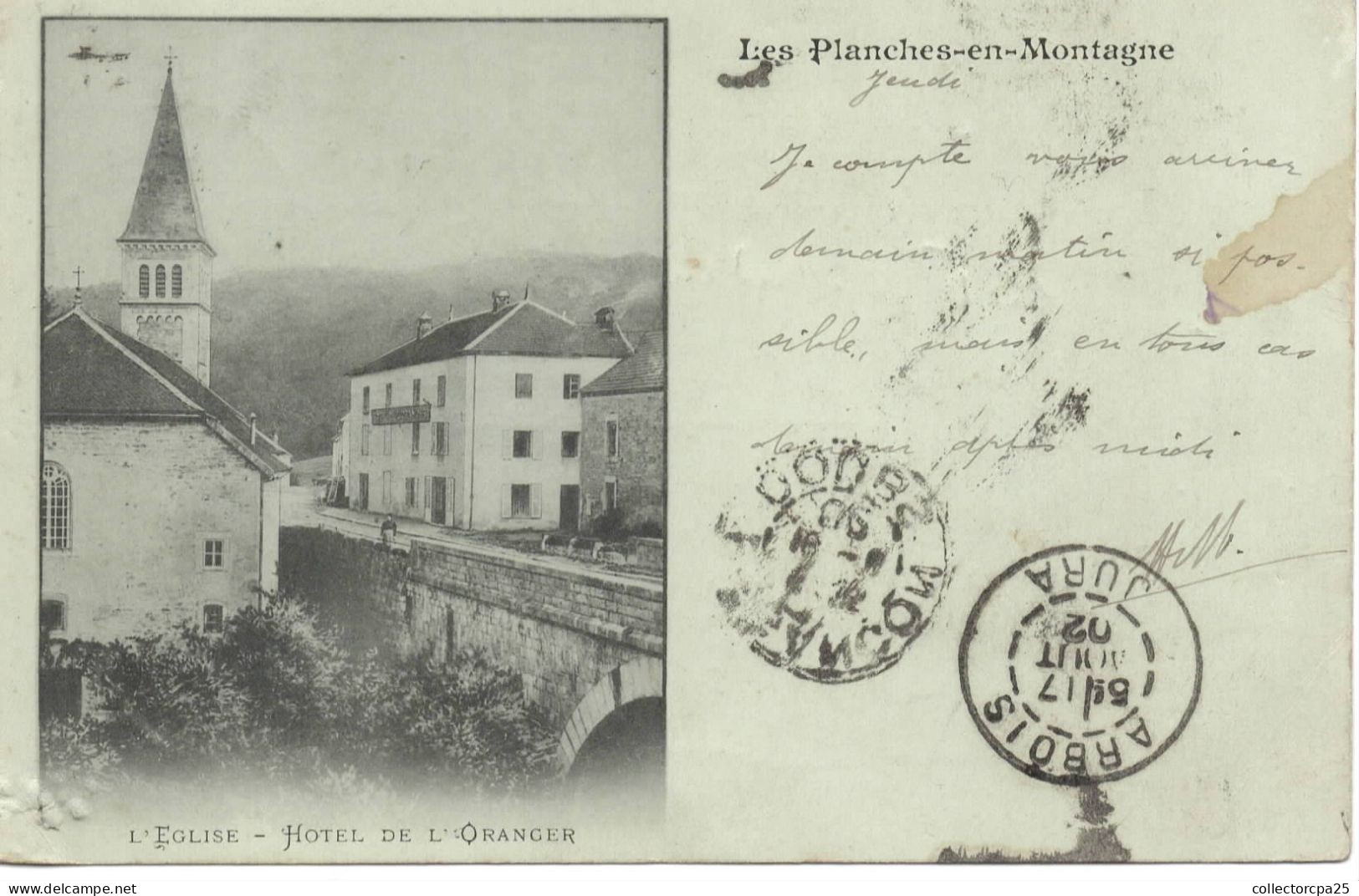 Les Planches En Montagne - L' Eglise - Hôtel De L' Oranger - Sonstige & Ohne Zuordnung