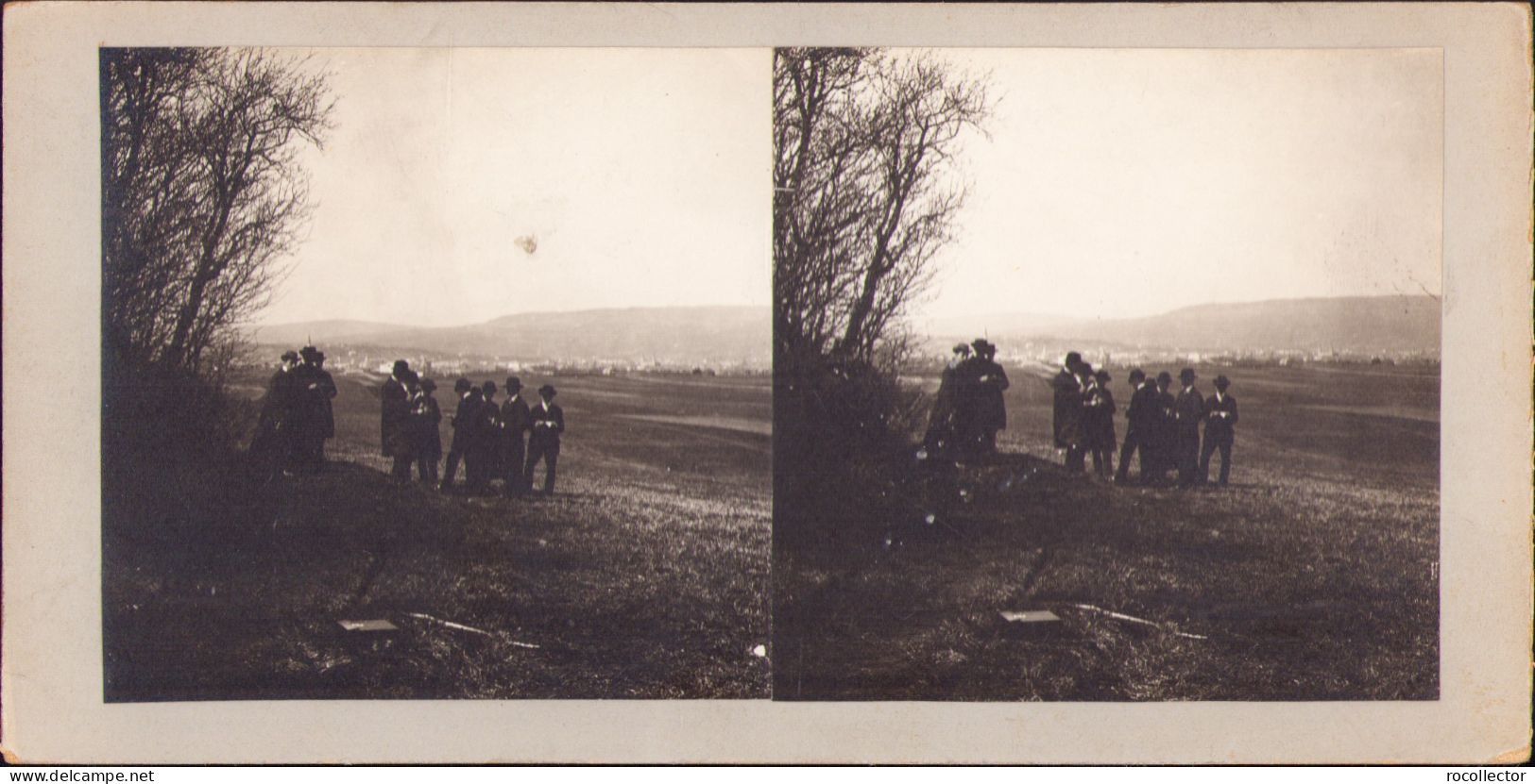 Studenți La Geografie De La Institutul De Geografie Al Universității Din Cluj La Practică La Cluj, Fotografie Stereoscop - Lugares