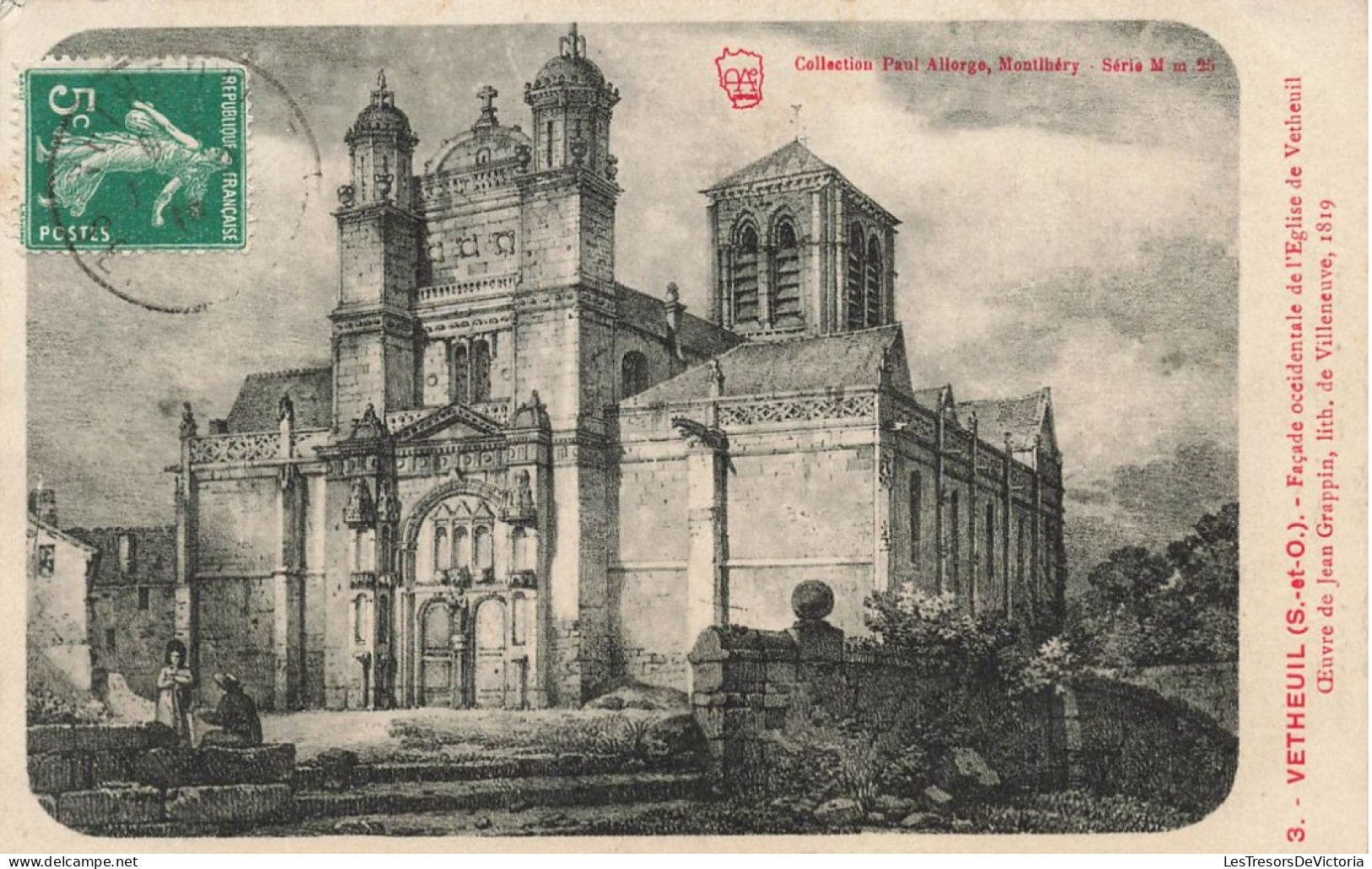 FRANCE - Vetheuil - Façade Occidentale De L'église De Vetheuil - Oeuvre De Jean Grappin - Carte Postale Ancienne - Vetheuil