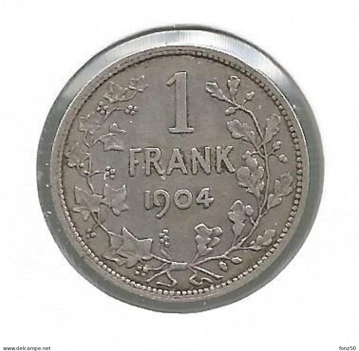 LEOPOLD II * 1 Frank 1904 Vlaams  Met Punt * Z.Fraai * Nr 12868 - 1 Frank