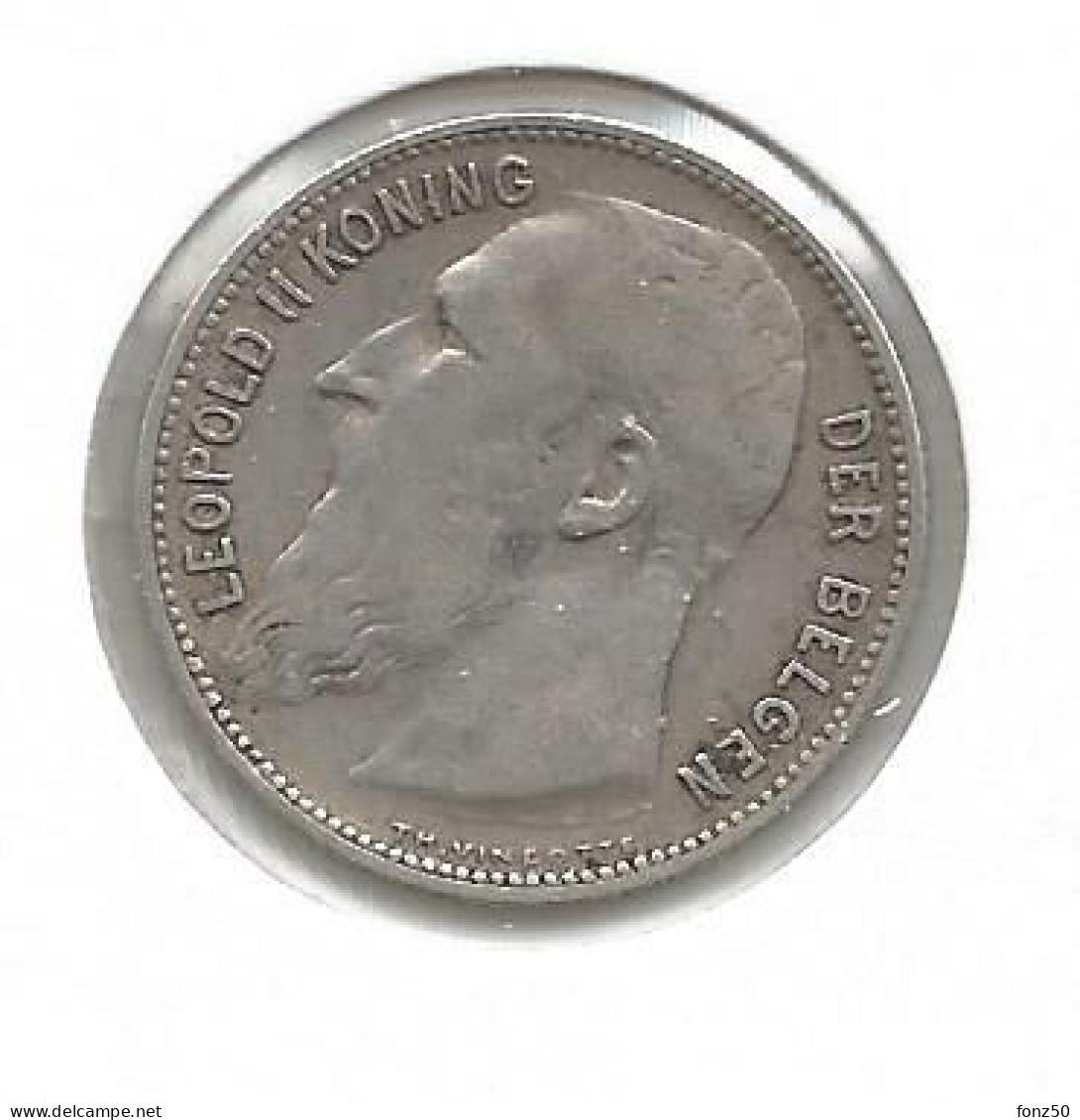 LEOPOLD II * 1 Frank 1904 Vlaams  Met Punt * Z.Fraai * Nr 12868 - 1 Franc